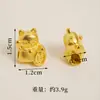 Suministrado directamente por el fabricante: Accesorios para Joyería DIY de Oro Arena Vietnamita, Tetera de Trébol de Cuatro Hojas, Conejo Lindo Personalizado, Venta al por Mayor de Joyería Pequeña de Yiwu