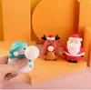 Muñeco de Nieve Navideño Reno Juguete para Apretar Soplador de Burbujas de Silicona Juguete de Silicona para Apretar de Descompresión