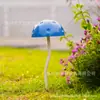 Decorações de Paisagismo para Jardim Amazon Temu Transfronteiriças Forma Criativa de Cogumelo Pintura em Spray de Ferro Plugue de Chão