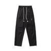 Macacão masculino de sarja fina de alta densidade e algodão puro, moda jovem, solto, antirrugas, com cordão, respirável, para primavera e verão