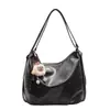Bolso Tote de Piel Suave Retro Maillard 2025, Mochila Casual de Moda para Estudiante, Viajes Escolares, Gran Capacidad