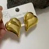 Europa e Estados Unidos venda quente brincos geométricos de aço inoxidável banhados a ouro 18k alto senso nicho brincos ins aço titânio brincos transfronteiriços