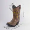 Adornos de Jarrón de Resina Creativos Transfronterizos Botas de Vaquero Occidentales Contenedor para Arreglos Florales Hidropónicos Decoración del Hogar de Lujo Ligero para la Sala de Estar