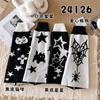 Set de calcetines para mujer otoño e invierno gatito japonés estrellas pantorrilla dulce cool y2k chica hot primavera y otoño de doble cara se pueden usar tubo largo pierna ancha cubre