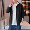 [M-8XL] [Peso Pesado 450g] 2026 Otoño/Invierno Cardigan con Cuello Alto Sudadera Casual Chaqueta para Hombre