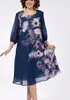 Vestido de Chifón con Retazos de Manga Corta de Moda Europea y Americana para el Sitio Independiente de Amazon Transfronterizo