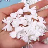 Moda y Versátil Lazo Blanco Agujero Recto Lazo Accesorios para el Cabello con Cuentas Pendientes Joyería DIY Accesorios Hechos a Mano Venta al Por Mayor