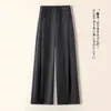 Pantalones de Color Sólido para Mujer de Venta Caliente Otoño/Invierno 2026 Nuevo Estilo Cinturón Pantalones de Pierna Ancha de Invierno Pantalones Casuales de Temperamento a la Moda Cintura Alta