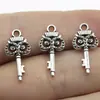 21X10MM 0.8G Multicolores Joyería Accesorios DIY Mayoreo Artículos de Uso Diario Colgante de Llave Búho