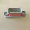 Acessórios para Grade de Proteção de Gramado de Aço PVC Conector de Tampa Base de Flange Tampa Superior e Inferior da Haste Vertical Fivela Branca Pequena