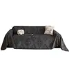 Manta de Sofá Estilo Retro de Pelo de Camello para Todas las Estaciones, Cojín Antideslizante para Asiento, Resistente a Arañazos de Gato, Funda de Sofá de una Pieza con Borlas
