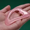Directamente del fabricante: Tabla Gua Sha de Resina con Forma de Corazón para Belleza Facial, Masaje Gua Sha Rápido, Masaje Corporal Completo, Herramienta Meridiana para Hombros y Cuello