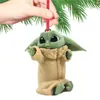 2023 Nuevo Producto Transfronterizo Baby Yoda Papá Noel Decoración Navideña Colgante Decoración de Árbol de Navidad Colgante para Coche