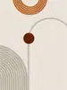 Pintura decorativa para sala de estar con líneas abstractas Arte nórdico Pintura de pared de fondo para sofá Geométrico simple Pintura decorativa para restaurante Núcleo