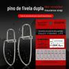 Conector de pino de fivela dupla de alta velocidade de oito caracteres Anel vermelho Embalagem Luya Pin Acessórios de pesca a granel