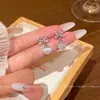 Aretes Retro Ojo de Gato de Aguja de Plata 925 para Mujer Lujo Ligero de Alta Gama Nicho Aretes Temperamento Coreano Joyería para la Oreja al por Mayor