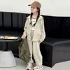 Conjunto deportivo de primavera y otoño para niñas, colección de otoño 2026, nuevo conjunto casual de dos piezas elegante y moderno para niñas mayores