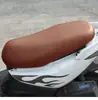 Funda de cojín para motocicleta eléctrica, batería, coche, scooter, impermeable, protector solar, funda de asiento de cuero, funda de asiento universal para las cuatro estaciones.