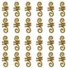Acessórios DIY Peruca Trança Suja Anel de Cabelo Liga Antiga Mola Anel de Cabelo com Buraco Grande Anel de Cabelo Acessórios de Cabelo com Contas