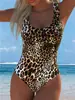 Traje de baño de una pieza estilo europeo y americano 2027 para mujer, de cintura alta, push-up, sexy, adecuado para vacaciones en la playa, conjunto de comercio exterior, traje de baño con cuello halter