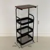 Carrito de almacenamiento pequeño móvil, mesa de café multifuncional, mesita de noche, mesa auxiliar creativa y elegante, estante de almacenamiento
