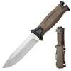 Cuchillo de Exterior, Cuchillo de Alta Dureza, Cuchillo Recto de Supervivencia para Camping y Defensa Personal, Cuchillo Recto Afilado para Supervivencia en la Naturaleza, Cuchillo Táctico, Cuchillo de Supervivencia Portátil