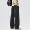 Shanggu Ropa de Hombre Otoño Nuevo Vintage Pantalones Vaqueros para Hombre Estilo Americano Marca de Tendencia Corte Recto Holgado Pantalones Lavados para Todas las Estaciones
