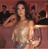 AYJ Amazon Lentejuelas Fiesta de Noche Cóctel Camisola Sexy con Malla Metálica de Lentejuelas Espalda Descubierta