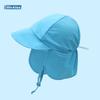 Chapéu de Pescador Impermeável para Crianças, Proteção de Pescoço para o Verão, Proteção Solar, Proteção UV, Chapéu de Sol para Meninos e Meninas, Aba Larga, Crianças Pequenas