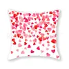 Funda de almohada con forma de corazón para el Día de San Valentín de Amazon transfronteriza, estampado digital a doble cara, para decoración de hotel y hogar, al por mayor