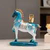 Novos Enfeites de Estilo Chinês para Riqueza Imediata, Cavalos do Zodíaco Atacado para Decoração de Sala de Estar, Decorações de Entrada e Escritório, Presentes de Inauguração