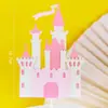Decoração de Bolo Castelo Cartão Inserido Acrílico Castelo Grande Castelo Pequeno Molde de Silicone Castelo de Papel Cartão Inserido Bandeira Inserida