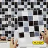 Azulejos Mosaico de Cuerpo Completo con Patrón de Piedra Imitación para Paredes de Fondo de Sala de Estar, Azulejos de Cocina y Baño, Azulejos Decorativos de Estilo Americano para Renovación