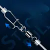 Pasador de anillo de figura de ocho, pasador de señuelo de alta resistencia, conector de anillo de figura de ocho de liberación rápida para pesca, pasador fuerte giratorio