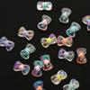 Contas transparentes de acrílico faça você mesmo pulseira de corda de cabelo infantil acessórios de joias contas foscas contas soltas coloridas galvanizadas