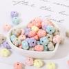 Cuentas de macarrón acrílicas perladas de color real, accesorios de joyería para hacer tú mismo, pulsera de calabaza con forma de estrella y collar de cuentas.