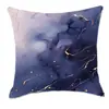 Funda de almohada de mármol morado de ensueño transfronteriza, funda de almohada de cintura para sofá, decoración de dormitorio y oficina en casa
