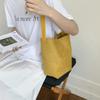 Bolso Estilo Perezoso Estilo Coreano Otoño Temprano 2025 Nuevo Gran Capacidad Casual Gamuza Mate Versátil Bolso de Hombro Tipo Cubo
