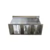 Silenciador Plegable Cuadrado Personalizado Conducto de Ventilación de Garaje Eliminación de Polvo Galvanizado Caja Silenciadora Microperforada de Impedancia