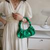 Bolsa de axilas portátil de verão feminina 2023 Novo estilo coreano Bolsa de ombro elegante Bolsa de ombro simples plissada para meninas