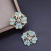 Pendientes Vintage Antiguos Medios Estilo Retro Francés Corte Moda Lujo Ligero Elegante Elegante Combinable de Alta Gama
