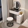 Penteadeira para Apartamento Pequeno Quarto Moderna Simples Luxo Leve High-End Ardósia Madeira Maciça Mesa de Maquiagem Penteadeira Integrada