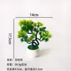 Bonsai de pinheiro de boas-vindas estilo chinês artificial, ornamento de planta verde de mesa para escritório e estudo, planta em vaso decorativa para entrada de sala de estar em casa