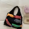 Bolso de mano informal Nuevo estilo coreano de moda Trendy Bolso de punto Hecho a mano Versátil Bolso de hombro