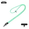 Alça de Ombro Popular Transfronteiriça com Botão Duplo para Câmera Celular Trançada Anti-Queda Corrente Dopamina para Celular Cordão Longo para Capa de Celular