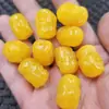 Contas soltas fluorescentes flutuantes de água salgada cera de abelha cabeça de Buda cera de abelha amarela artificial óleo de galinha pulseira colar joias contas atacado