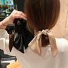 Coreia do Sul Dongdaemun Mesmo Estilo Cetim Bowstring Bow Ribbon Hair Loop elegante Mori Estilo Menina Cavalinha Headline Mulheres