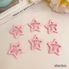 Pinza de pelo de estrella color dopamina y2k para niña, flequillo lateral, pinza rota, clip BB, clip lindo para niños, tocado