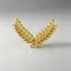 Insignia de metal con espiga de trigo para azafata, insignia de doble uso para uniformes de aviación, insignia de accesorio para actuación en escenario