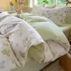 Juego de ropa de cama puro de algodón de cuatro piezas, ropa de cama 100% algodón nuevo estilo fresco 2026, juego de tres piezas de sábana y funda de edredón para dormitorio, adecuado para todas las estaciones